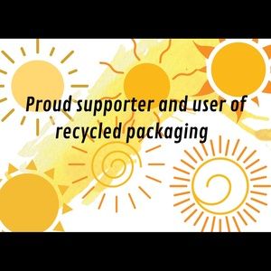 Whenever possible we recycle and upcycle packages